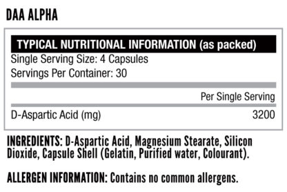 Nutritech - DAA ALPHA 120 Caps - Image 2