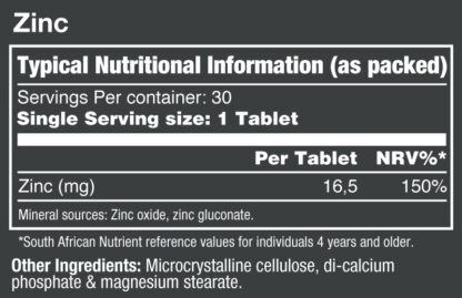 Nutritech - Zinc Tabs - Image 2