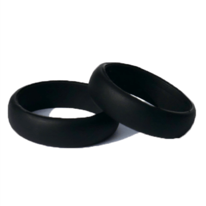 ATOM - 5mm Midnight Black Silicone Ring