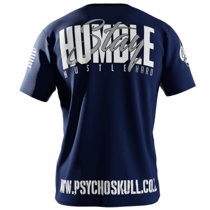Psycho Skull Hustle Hard - Navy Blue - Image 2