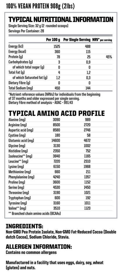 Nutritech - 100% VEGAN PROTEIN 2kg - Image 2