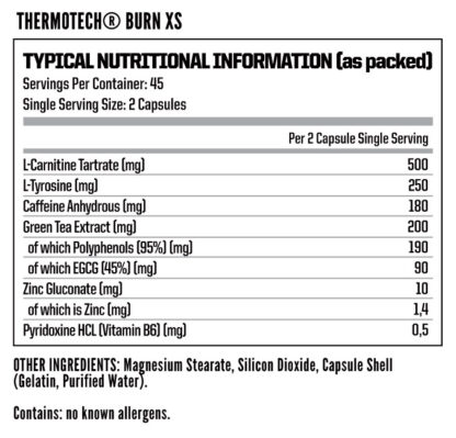 Nutritech - Thermotech Burn XS - Image 2