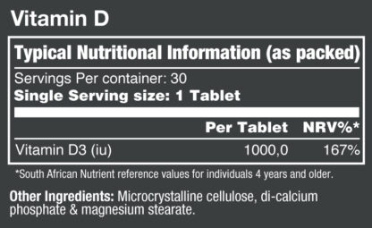 Nutritech - Vitamin D3 - Image 2