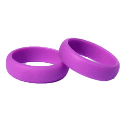 ATOM - 5mm Purple Nebula Silicone Ring