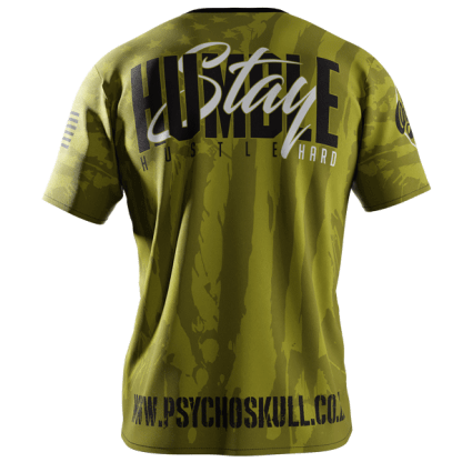 Psycho Skull Hustle Hard - Army Green - Image 2