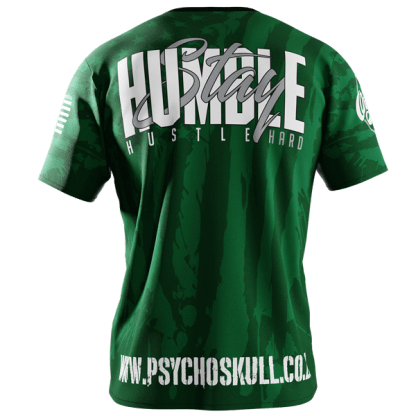 Psycho Skull Hustle Hard - Bottle Green - Image 2