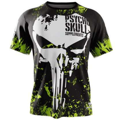 Psycho Skull Zero Fucks - Black & Green
